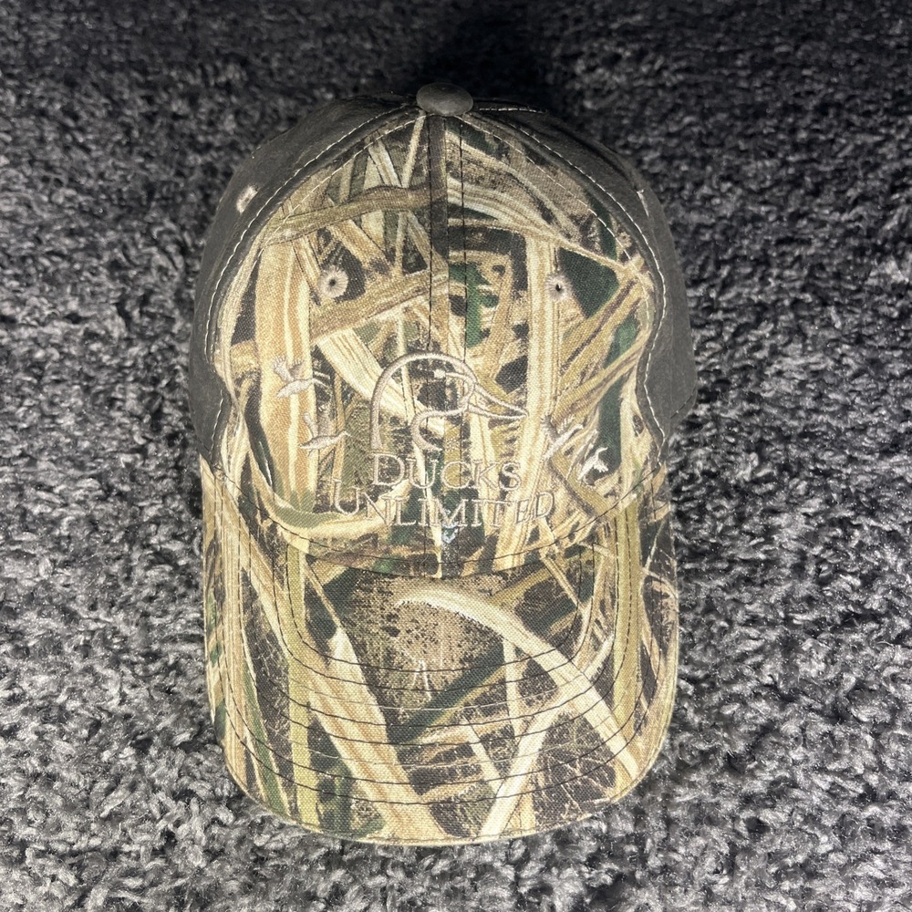 Ducks Unlimited Embroidered Camo 2016 Leader Hat Adjustable Back